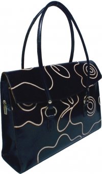 arpera | Leather Handbag | LB 202-1A | Black