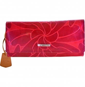 arpera Red Genuine Leather wallet for Woman-C11443-3A