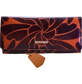 arpera Brown Genuine Leather wallet for Woman-C11443-2A	