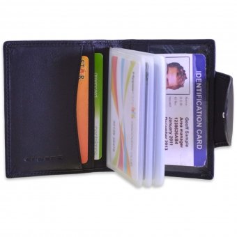 arpera black mens genuine leather card holder C11510-1