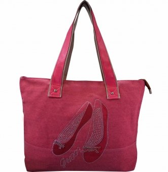 arpera glitter Tote Cloth handbag  |pink |C11293-glitter 