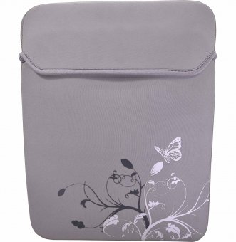 arpera printed neoprene laptop sleeve grey C11084-11  