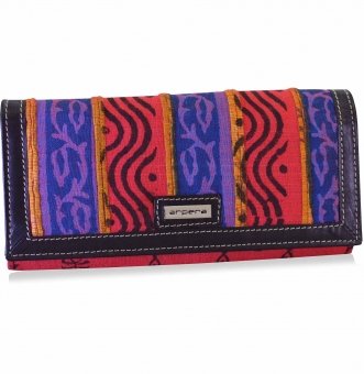  arpera ethnic cotton print wallet |red |C11528-3A