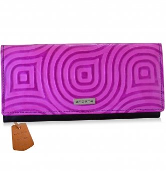 arpera abstract Genuine Leather ladies wallet|  pink |C11527-32 