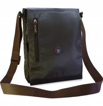 my pac-ViVaa messenger Sling bag for laptop Military grey C11564-44