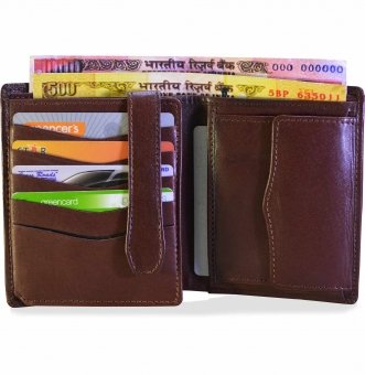 arpera Brown Genuine Leather Mens Wallet  C11437-21