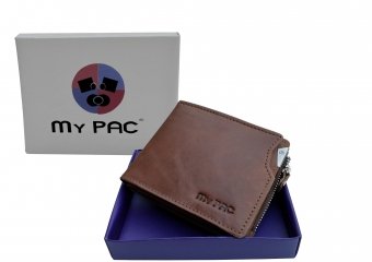 mypac cruise brown Genuine Leather wallet with atm card holder for men  C11573-2