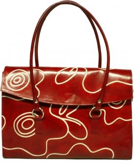 arpera | Leather Handbag | LB202-3 | Red