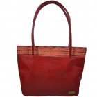 arpera | Leather Handbag | C11144-3B | Red